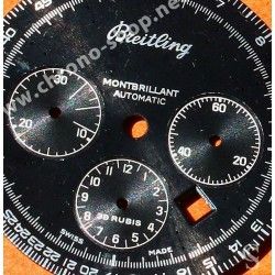 BREITLING GENUINE USED WATCH DIAL PART MONTBRILLANT AUTOMATIC BLACK COLOR