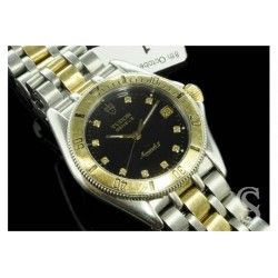 ★★ TUDOR MONARCH II GREY-BLACK AND GOLD DIAL DATE AT 3 ★★