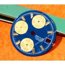 Breitling Original Cadran Bleu & or Montres Chronograph Chronomat Or jaune & Acier Ref D13352