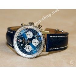 Breitling authentique Cadran Bleu metal Occasion Montres Navitimer Chronograph 42mm Ref. A23322