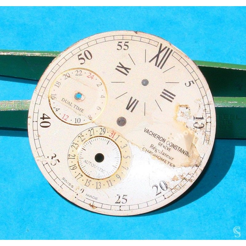 Bracelet De Montre En Lézard Authentique - Pour Montre Croton Dual Time - Couleur Noir - Neuf Sans étiquette