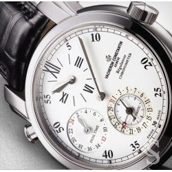 Authentique Cadran montres Vacheron Constantin Malte Dual Time Regulator ref 42005/000g-8900