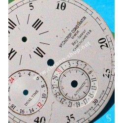Rare Watch Dial part Vacheron Constantin Malte Dual Time Regulator Mens Watch Model 42005/000g-8900