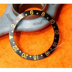 Rolex Vintage Faded Tutone 16753 ,16758, 16750, 1675, 1675/8, 1675/3 GMT Master 18k Black & gold color Watch Bezel Insert part