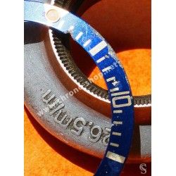 ROLEX RARE INSERT GRADUE LUNETTE BLEU MONTRE SUBMARINER DATE 16613, 16618, 16803, 16808 PERLE LUMINOVA