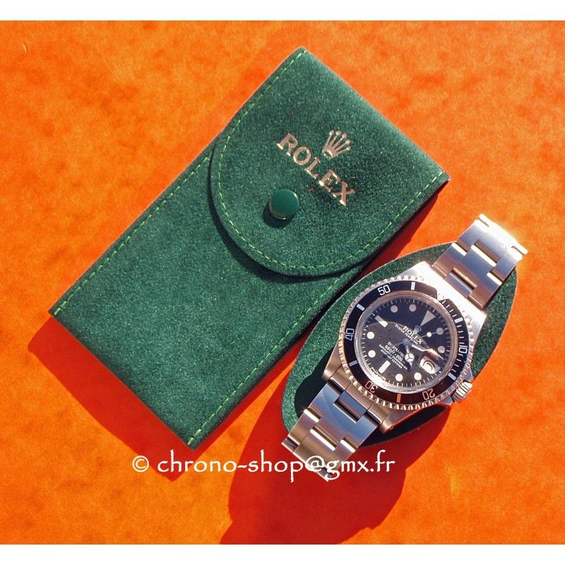 Rolex green pouch traveler's 