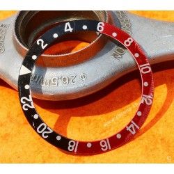 ROLEX INSERT GRADUE 24H DE LUNETTE MONTRES GMT MASTER 16700, 16710, 16760 FAT LADY FADED COKE