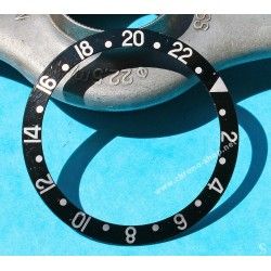 Rolex GMT Master All Black watch Black color S/S 16700, 16710, 16760 Bezel 24H Insert Part