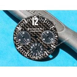 Bulgari Aluminium Carbon Fibre Watch part Dial Diagono Gents Wristwatch AL38TA