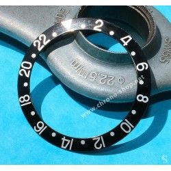 Rolex 70's Vintage Bezel insert Graduated ALL BLACK 1675 , 16750 Watch inlay part