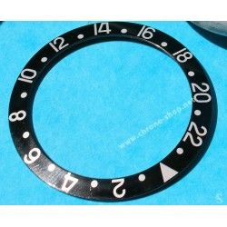 Rolex 70's Vintage Bezel insert Graduated ALL BLACK 1675 , 16750 Watch inlay part