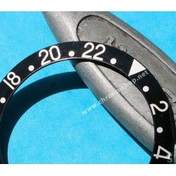 Rolex 70's Vintage Bezel insert Graduated ALL BLACK 1675 , 16750 Watch inlay part