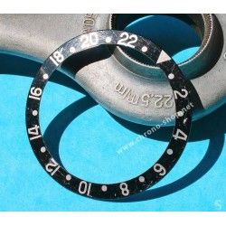 Rolex GMT Master All Black watch Black color S/S 16700, 16710, 16760 Bezel 24H Insert Serifs Part