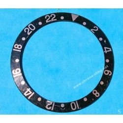 Rolex GMT Master All Black watch Black color S/S 16700, 16710, 16760 Bezel 24H Insert Serifs Part