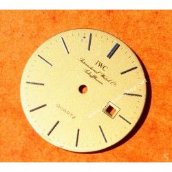 IWC Authentique fourniture horlogerie Cadran montres Collection Noir quartz Date