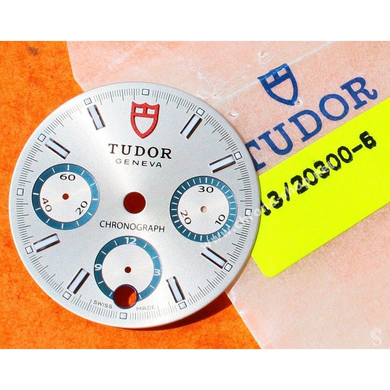 Tudor Sport Chronograph horology Genuine & Rare Watch Silver dial part ref 20300