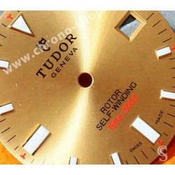 TUDOR Authentique & Rare Cadran doré de montres CLASSIC DATE Rotor SELF-WINDING 100m Ref 21013