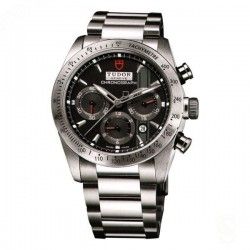 TUDOR Authentique & Rare Cadran de montres Fastrider chronograph ref 42000 42mm couleur noir & argent