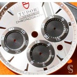 Tudor Sport Chronograph horology Genuine & Rare Watch Silver dial part ref 20300