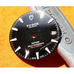 TUDOR Authentique & Rare Cadran noir de montres CLASSIC DATE Rotor SELF-WINDING 100m Ref 21013-3