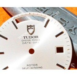 TUDOR horology Genuine & Rare Watch silvered dial part Classic Date Day Automatic ref 23010