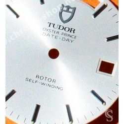 TUDOR Authentique & Rare Cadran ARGENT de montres DAY-DATE Rotor SELF-WINDING 100m Ref 23010