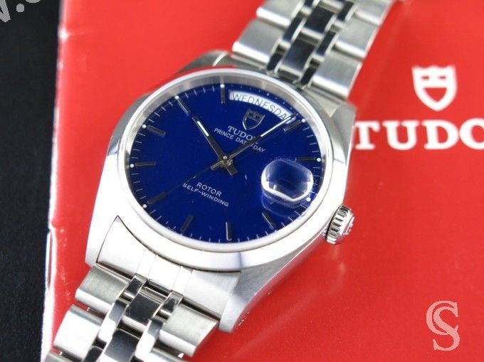 tudor day date blue dial