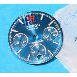 Tudor Sport Chronograph horology Genuine & Rare Watch Metal Blue dial part ref 20300-2