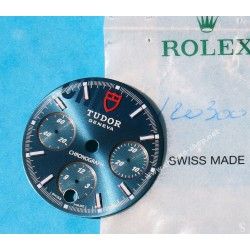 Tudor Sport Chronograph horology Genuine & Rare Watch Metal Blue dial part ref 20300-2