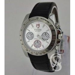 Tudor Sport Chronograph horology Genuine & Rare Men's Watch Silver dial part ref 20300