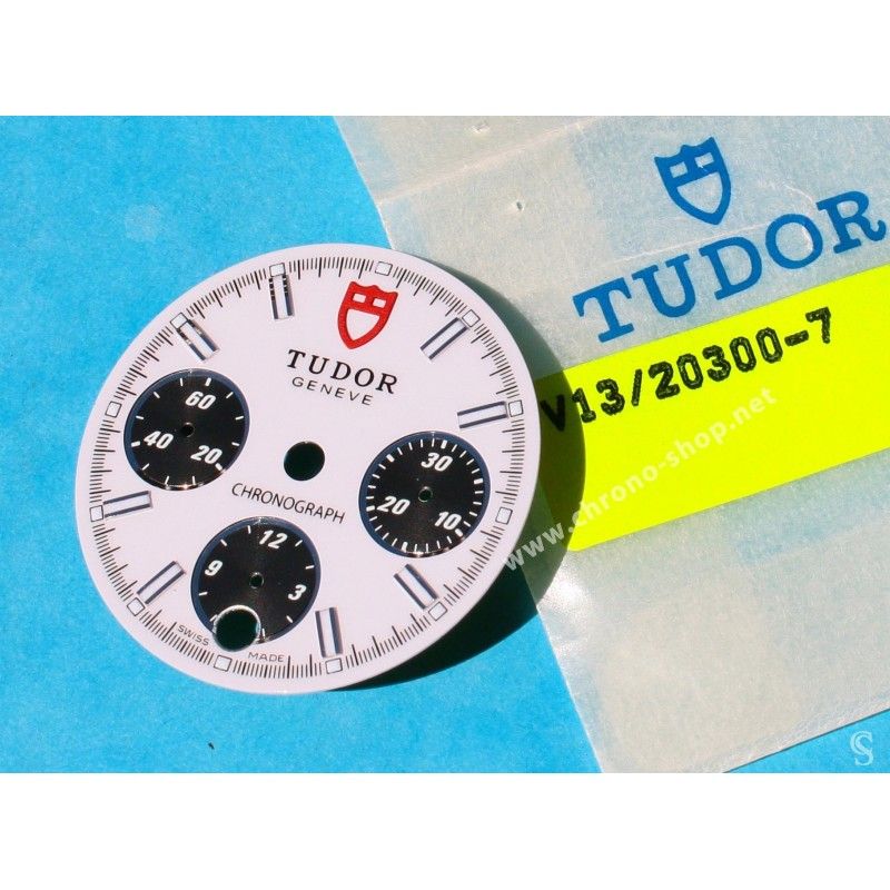 Tudor Sport Chronograph horology Genuine & Rare Men's Watch Silver dial part ref 20300