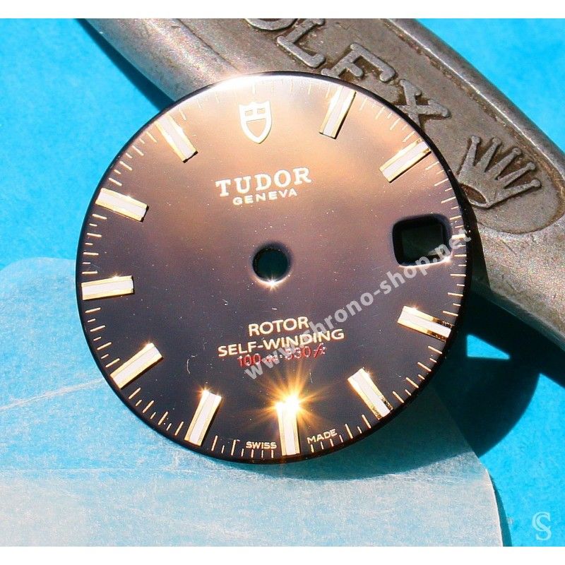 TUDOR horology Genuine & Rare Watch Black dial part CLASSIC DATE Rotor SELF-WINDING 100m Ref 21013-3