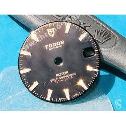 TUDOR Authentique & Rare Cadran noir de montres CLASSIC DATE Rotor SELF-WINDING 100m Ref 21013-3