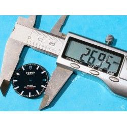TUDOR Authentique & Rare Cadran noir de montres CLASSIC DATE Rotor SELF-WINDING 100m Ref 21010-3
