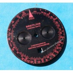 BREITLING EXOTIC BLACK NAVITIMER CHRONO-MATIC VINTAGE WATCH PART PINK-RED DIAL