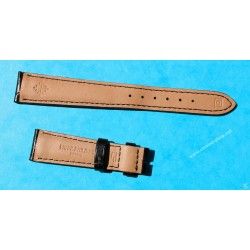 New Patek Philippe Black Leather Crocodile Watch Band Strap 24/18mm Wid