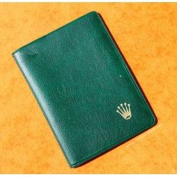 Rare & Vintage ROLEX Green Grain Leather Large Billfold Wallet AUTHENTIC ref 100.00.41