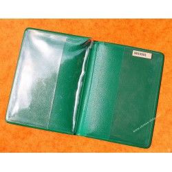 Rare & Vintage ROLEX Green Grain Leather Large Billfold Wallet AUTHENTIC ref 100.00.41