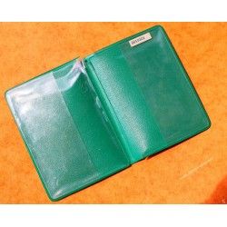 Rare & Vintage ROLEX Green Grain Leather Large Billfold Wallet AUTHENTIC ref 100.00.41