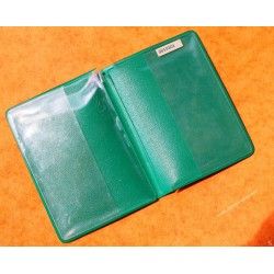 Rare & Vintage ROLEX Green Grain Leather Large Billfold Wallet AUTHENTIC ref 100.00.41