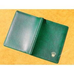 Rare & Vintage ROLEX Green Grain Leather Large Billfold Wallet AUTHENTIC ref 100.00.41