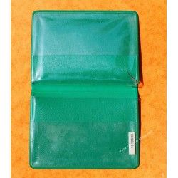 Rare & Vintage ROLEX Green Grain Leather Large Billfold Wallet AUTHENTIC ref 100.00.41