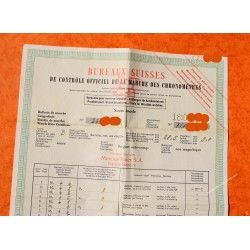 Rolex Vintage Garantie document 1968 Papier Bureaux Suisses marché chronomètres Montres Submariner 5510, 5512, GMT 6542, 1675
