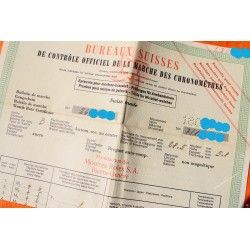 Rolex Vintage Garantie document 1968 Papier Bureaux Suisses marché chronomètres Montres Submariner 5510, 5512, GMT 6542, 1675