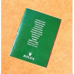 Rolex 2000's Collector Green oyster Watches Translation booklet watches Submariner, Yacthmaster, Milgauss, Daytona ref 565.01