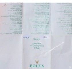 ROLEX 2005 GARANTIE PUNCHÉE PAPIER MONTRES ROLEX Oyster Perpetual Date 15200 CERTIFICAT ATTESTATION DE CHRONOMETRE