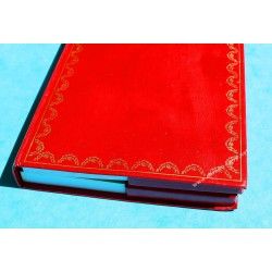 Cartier Must de Cartier Carnet Cuir Rouge Livrets, Manuels, Mode D'emploi, Garanties Montres Must 21, Santos, Pasha, Panthere