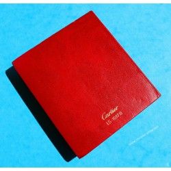 Cartier Must de Cartier Carnet Cuir Rouge Livrets, Manuels, Mode D'emploi, Garanties Montres Must 21, Santos, Pasha, Panthere