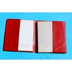 Cartier Must de Cartier Carnet Cuir Rouge Livrets, Manuels, Mode D'emploi, Garanties Montres Must 21, Santos, Pasha, Panthere