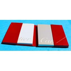 Cartier Must de Cartier Carnet Cuir Rouge Livrets, Manuels, Mode D'emploi, Garanties Montres Must 21, Santos, Pasha, Panthere